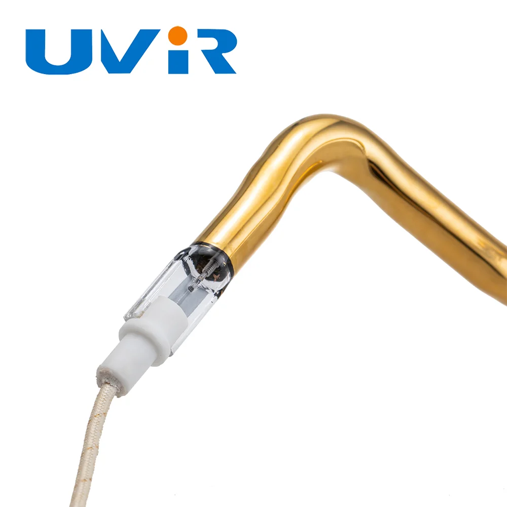 OEM 230V 1050W gold reflector halogen infrared heating lamp heater element