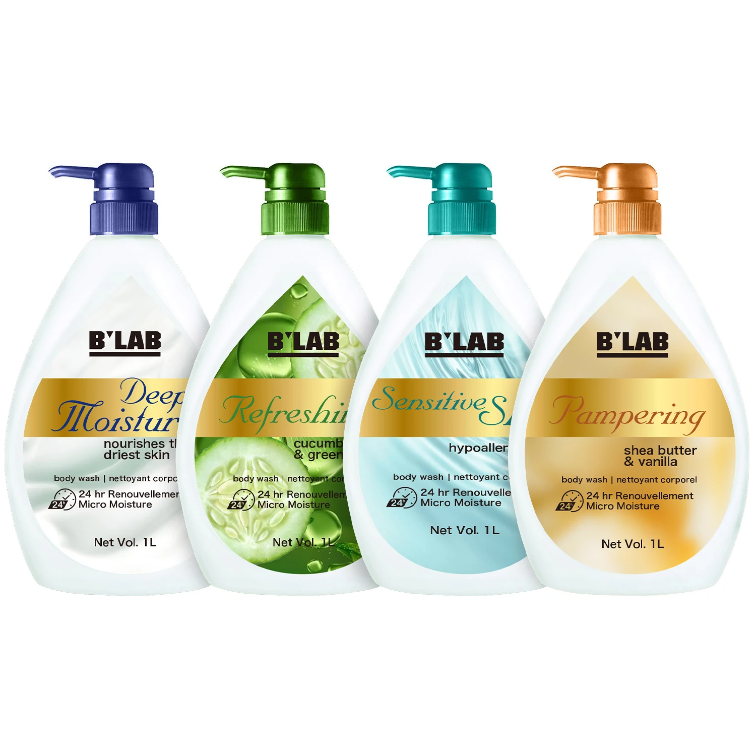 Private Label Bulk Body Wash Gel for Shea Butter Vitamin C Lightening Body Shower Gel  Moisture Brightening Shower Gel Body Wash