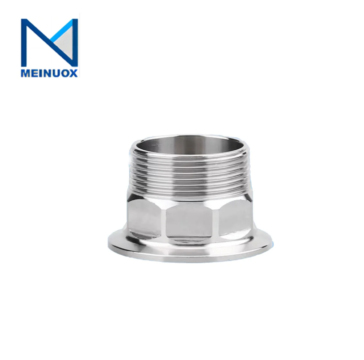 Meinuox Factory Direct Sale Tri Clamp Male Thread DIN Fittings SS304 SS316 Sanitary Food Grade Components Triclamp Ferrules