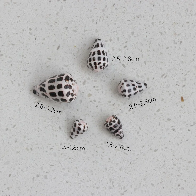 Custom Handmade Natural Mini Lovely Hebrew Cone Shell Pendant DIY Jewelry Accessories