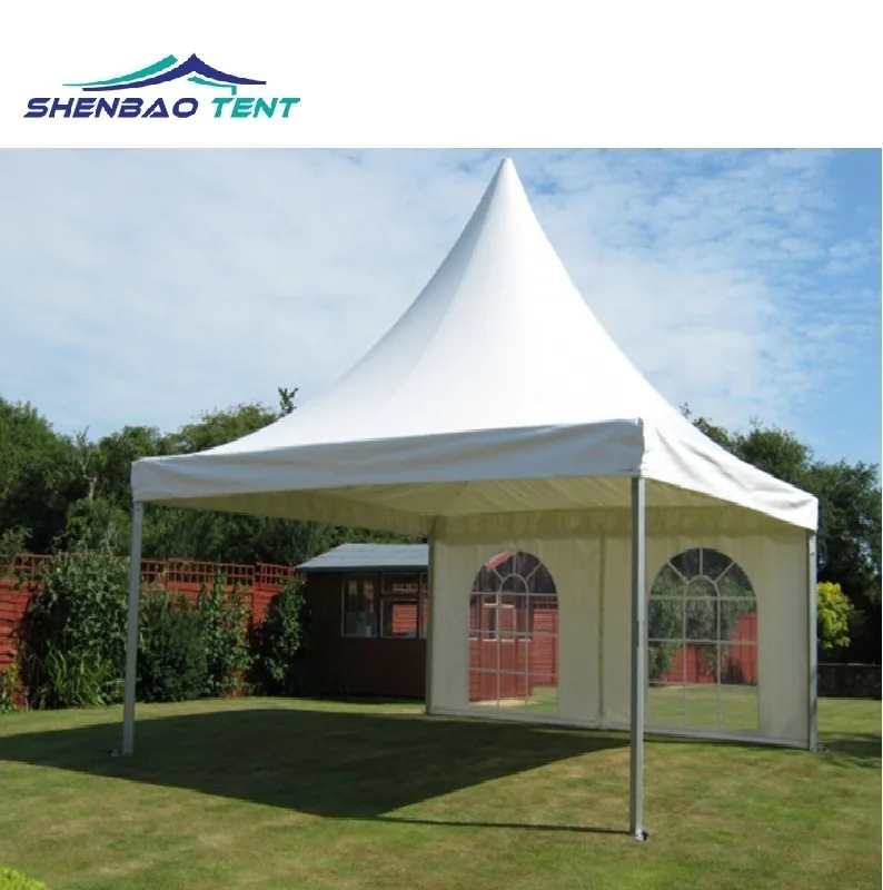 5m bay fire resistance pagoda tents wedding marquee tents with transparent open window