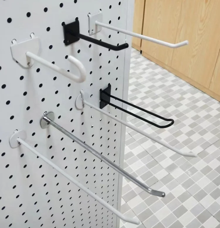 Heavy Duty Metal Hook Pegboard Supermarket Pegboard Hook Wire Mesh Display Hooks