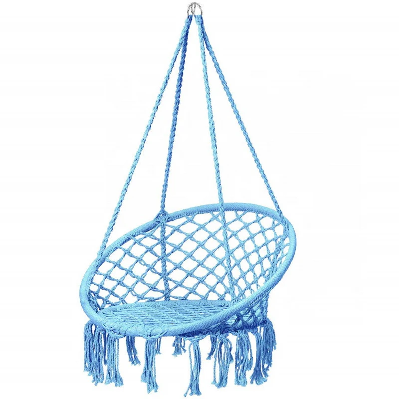 Boho Style Hand-woven Net Buy Swing Chair