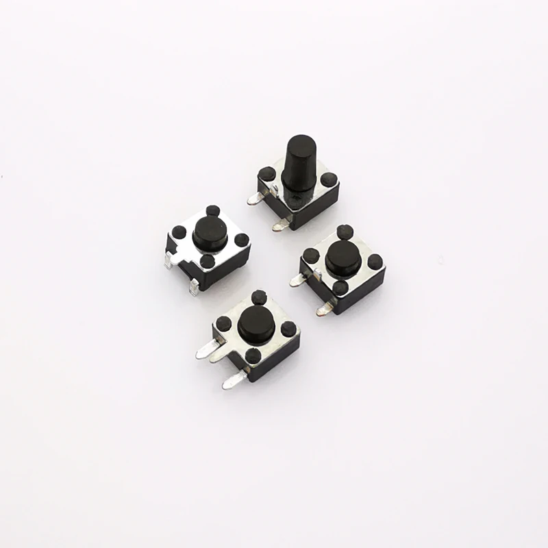 Тактовые переключатели, тактильный переключатель, микропереключатель, кнопка, квадратные ручки для печатной платы