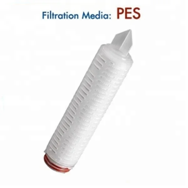 Abslute rate hydrophilic  PES membrane 0.04 micron 10/20 /30 inch pleated filter cartridge for sterile filtration
