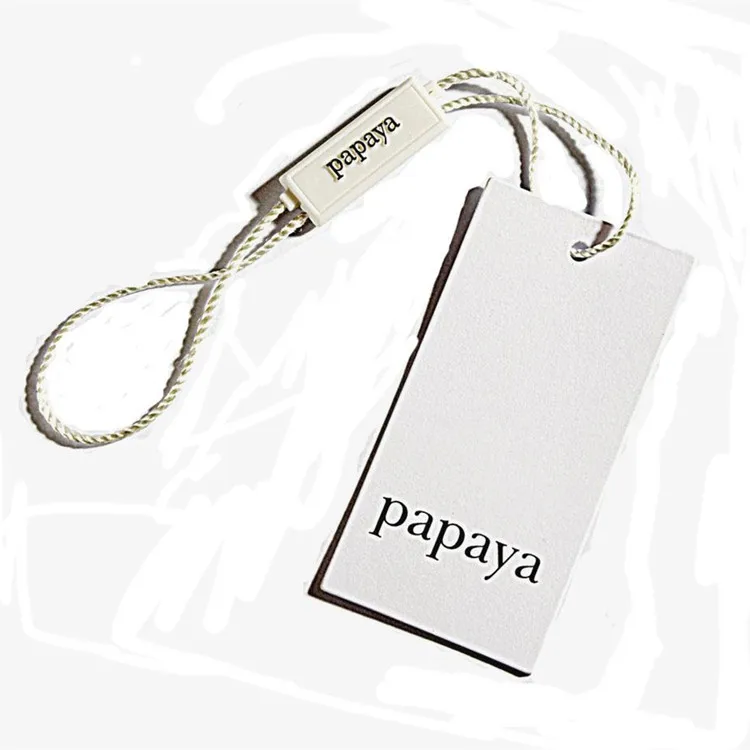 
Factory Price Paper Hang Tag Swing Tag for Clothing Custom Plastic Garment Tag 