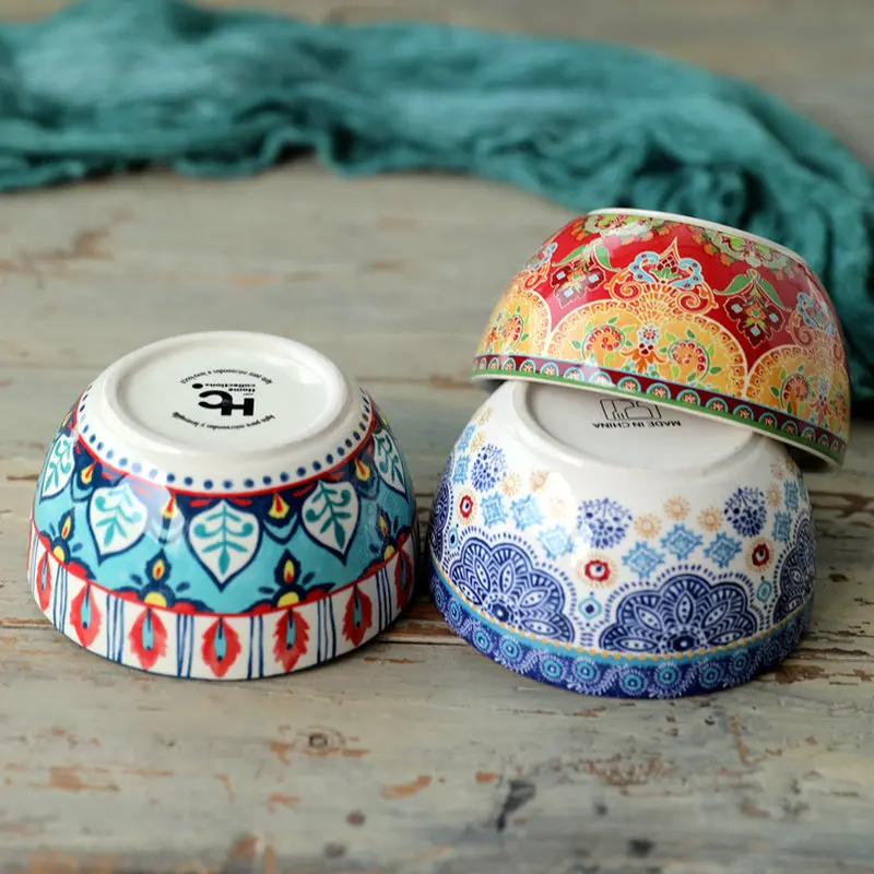 
Full printing ceramic soup bowl and porridge bowl, breakfast cereal bowl 