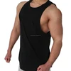 Wholesale Gym Sleeveless Tank Top Bodybuilding short Male Design Own Custom Logo Stringer Wrestling Singlet knitted Mens Vest