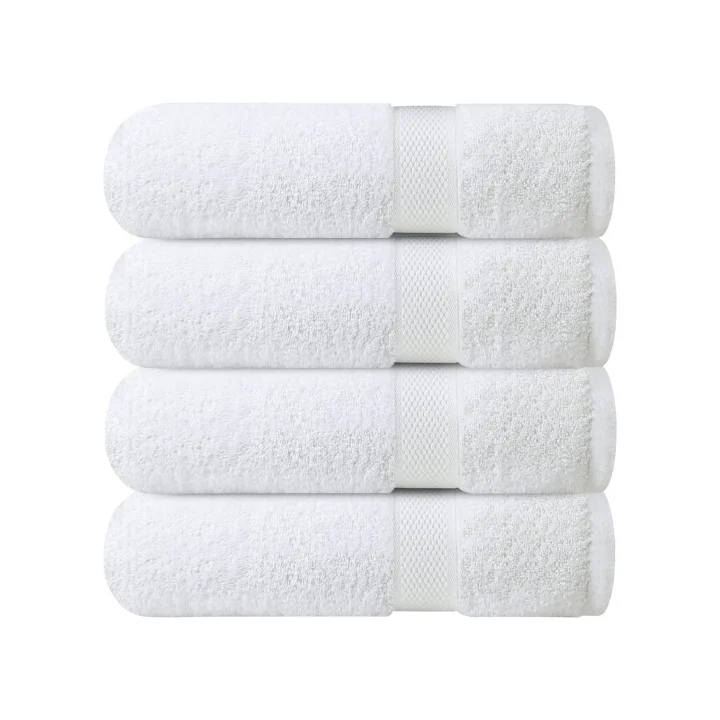 Легкие и быстросохнущие мягкие впитывающие 100% хлопковые банные полотенца отель спа белый