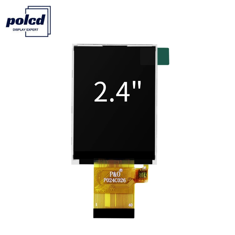 Polcd 2.4 Inch 240*320 Resolution ST7789V IC IPS MCU Interface Transmissive TFT LCD Display Module