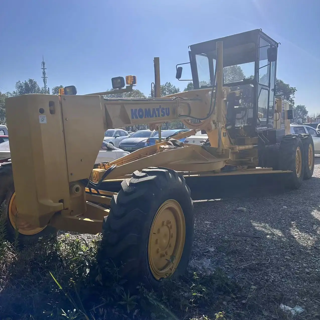 Komatsu wheeled road construction grader machine Komatsu 655 grader grader for sale