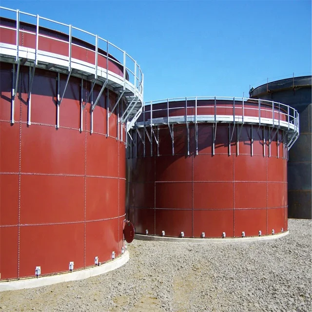 10,0 метров Диаметр стекла плавленые выложенные болтами стальные резервуары для хранения воды для сбора дождя стальные резервуары