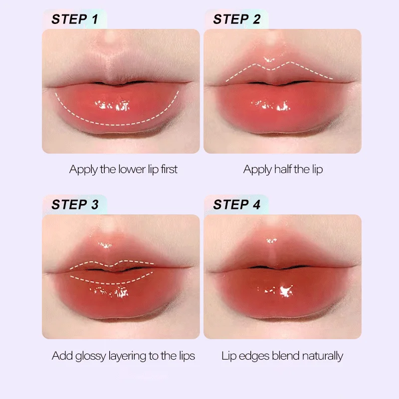 Best selling makeup juicy watery lip gloss water light lip glaze moisturizing mirror Waterproof glossy liquid lipstick