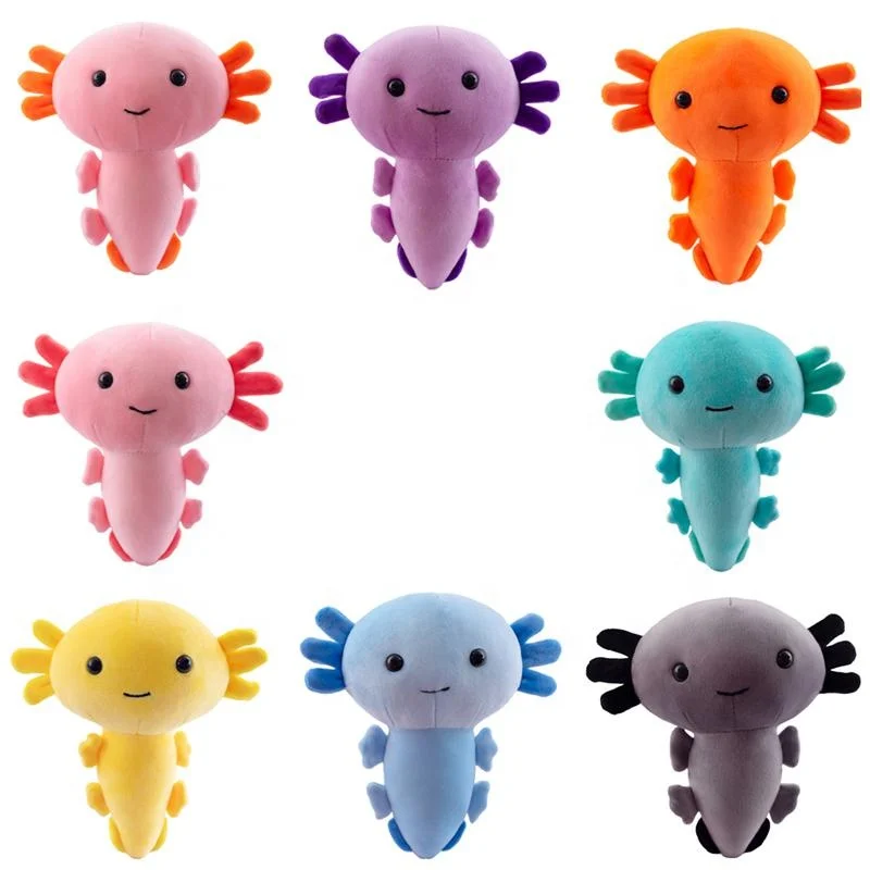 New Hot Wholesale OEM ODM Custom Stuffed Soft Furry Cute Cartoon Gift for Girls Baby Children Animal Salamander Plush Toy Doll