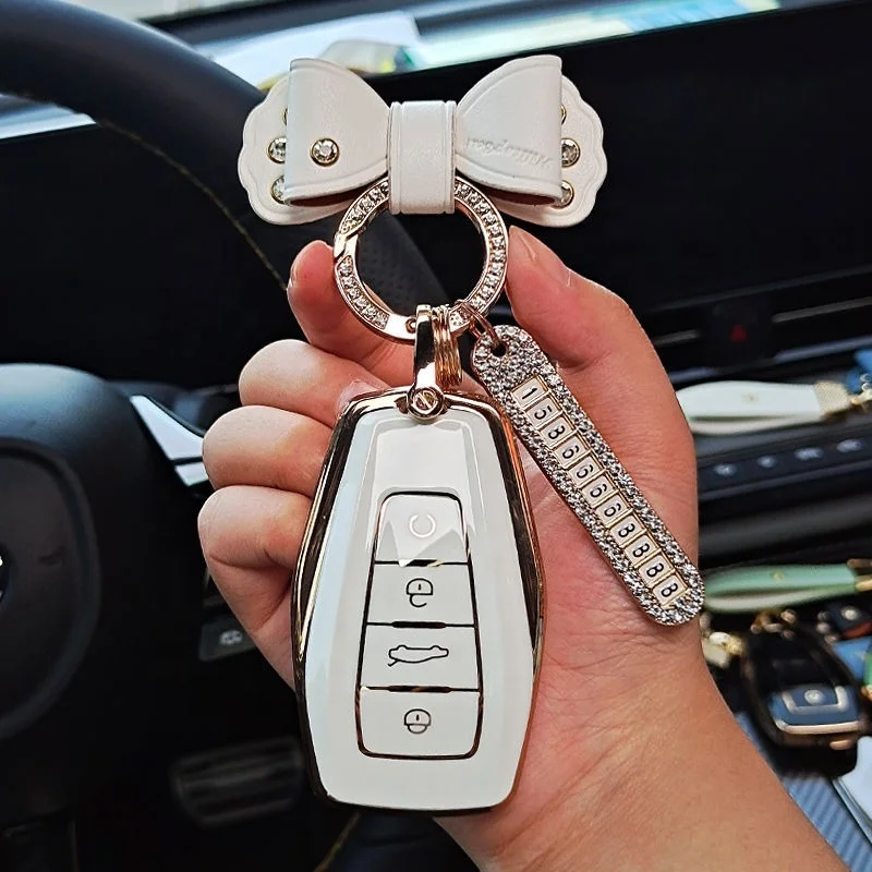 Applicable to Geely Boyue X Car Key Cover Star 21 Fourth Generation Emgrand Gsicon Benry Female Star More L Shell Car Key Case