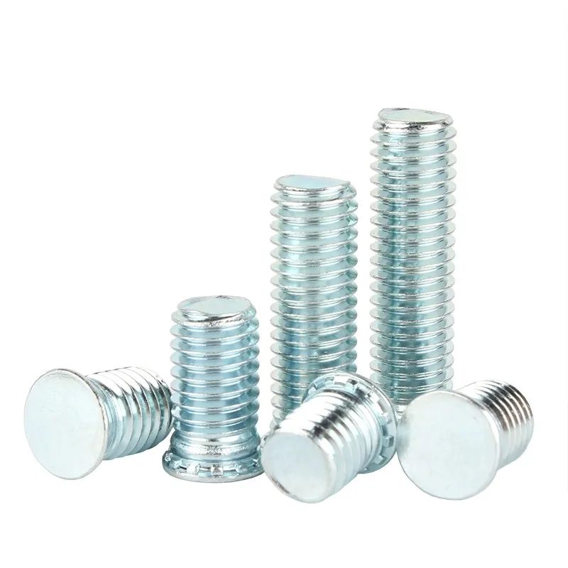 OEM factory Carbon Steel Flat Head Metric Self Clinching Stud Series Self Lock Clinching Stud Self Clinching Screws