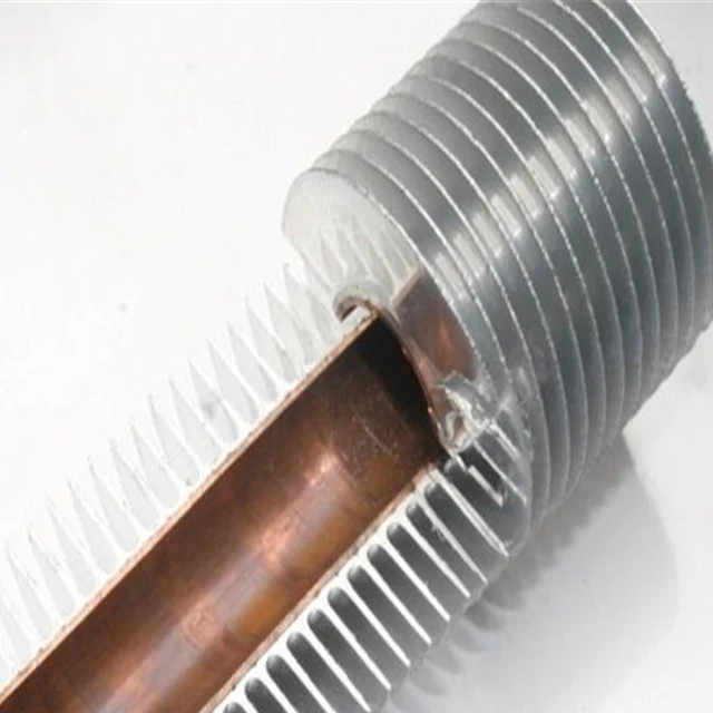 Aluminium Spiral Fin Copper Tube Cooling Pipe For Heat Exchanger