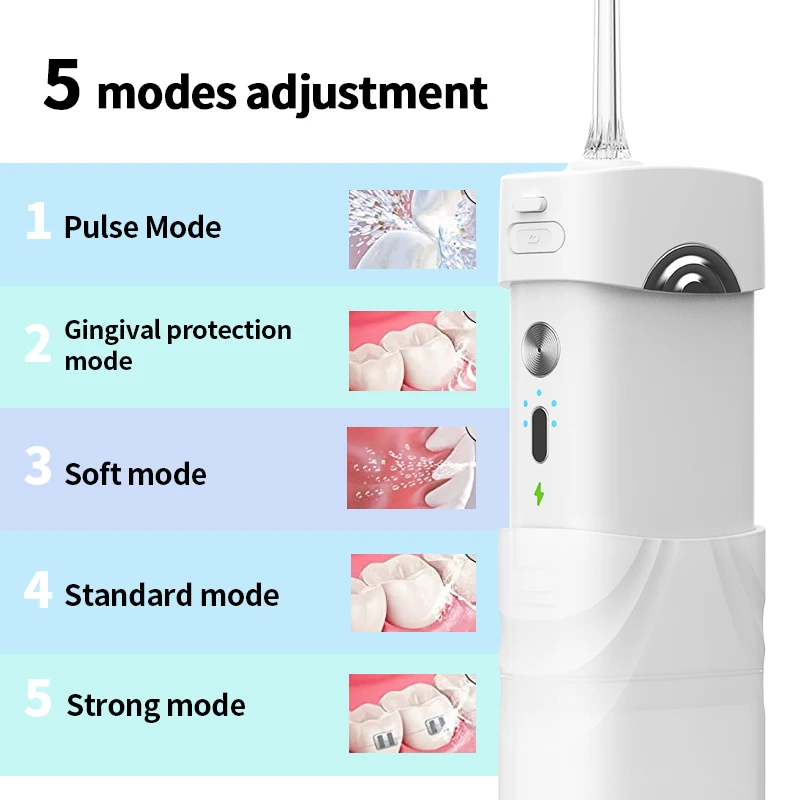 High Quality Intelligent Smart Type Portable Oral  Electric mini Irrigator electric water flosser For Teeth Cleaner