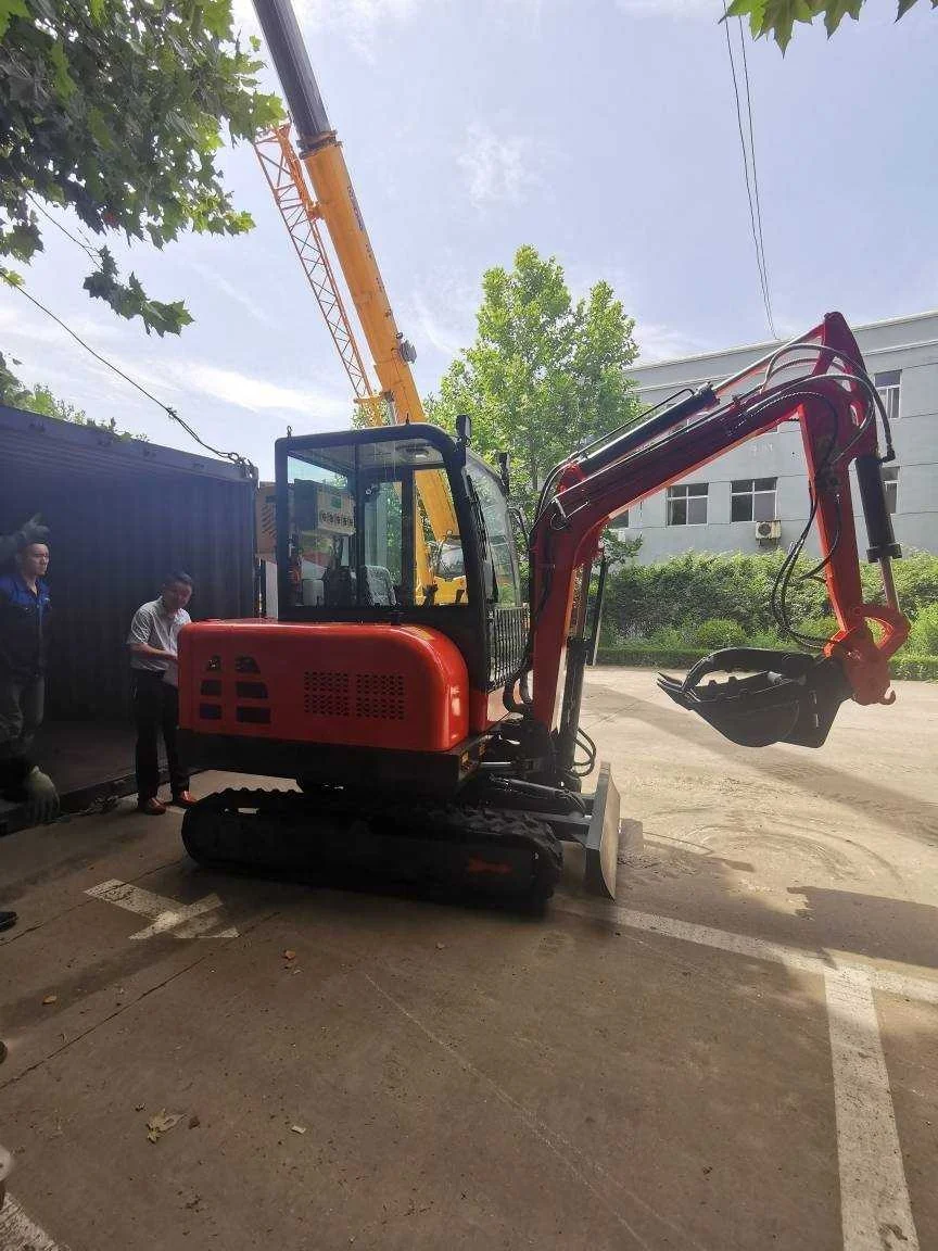 4 ton hydraulic mini excavator 4 ton 4 t digger with thumb farm digger 4 tone pelle bagger