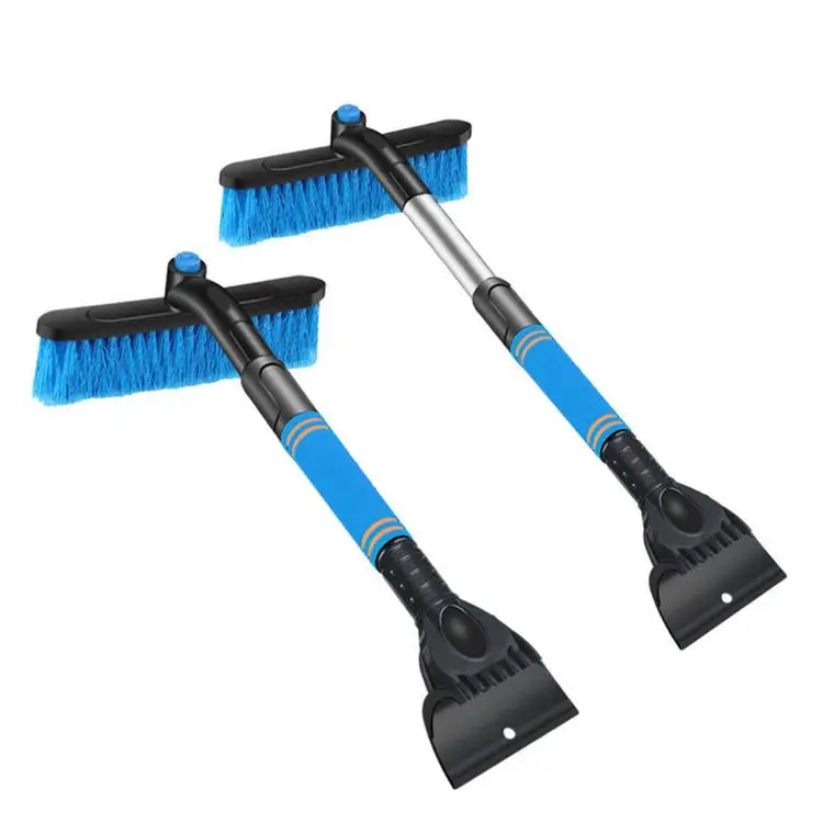 
Car Snow Brush and Ice Scraper Portable Snow Removal Broom Telescopic Windshield Ice Scraper Outdoor Activities 