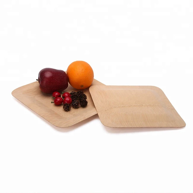 Bamboo Plates Wooden Plates Disposable wooden plates cutlery