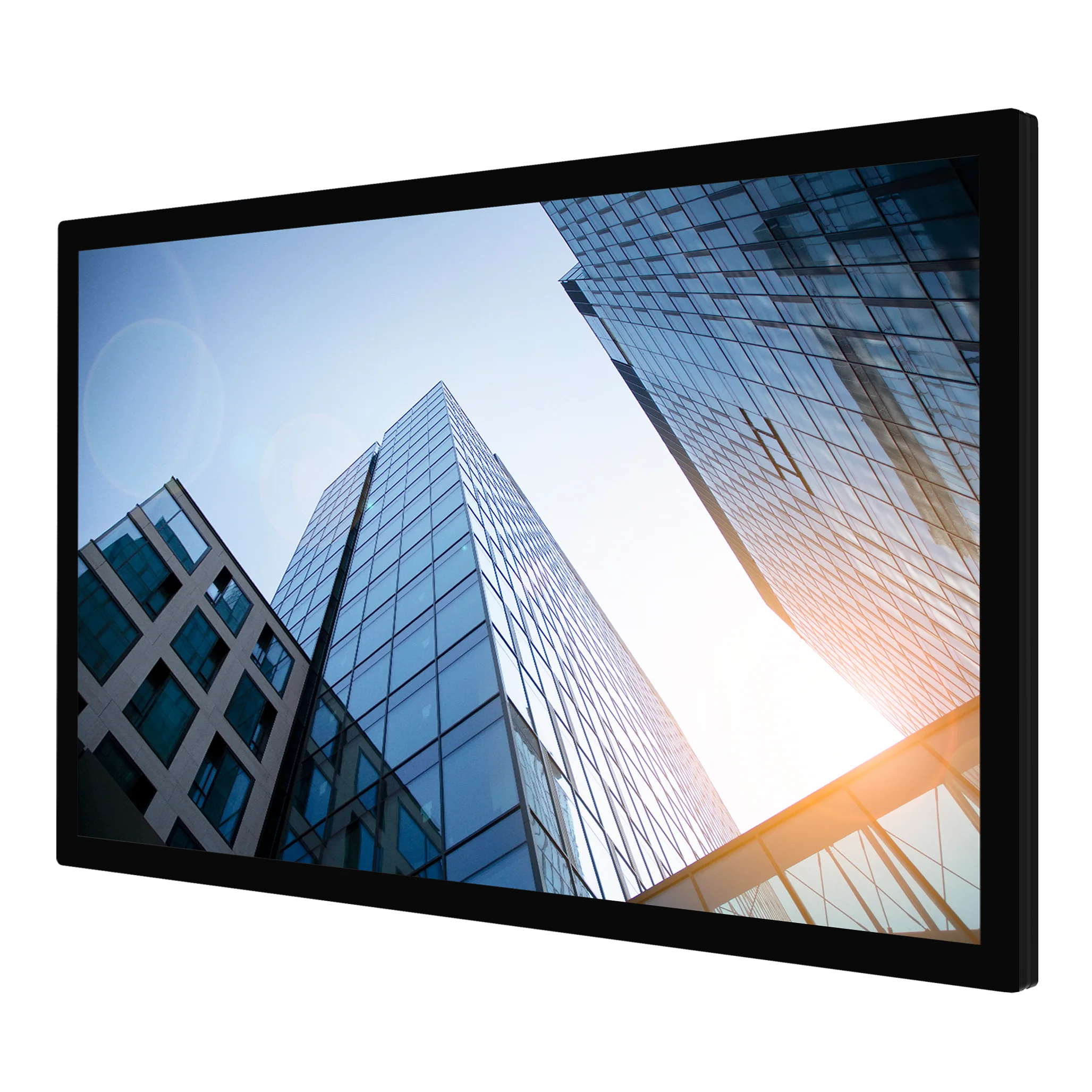 43/49/55/65 Inch Wall Mount LCD Touch Screen Display Monitor 2K/4K HMI Capacitive Touchscreen Panel PC All in One Computer TV