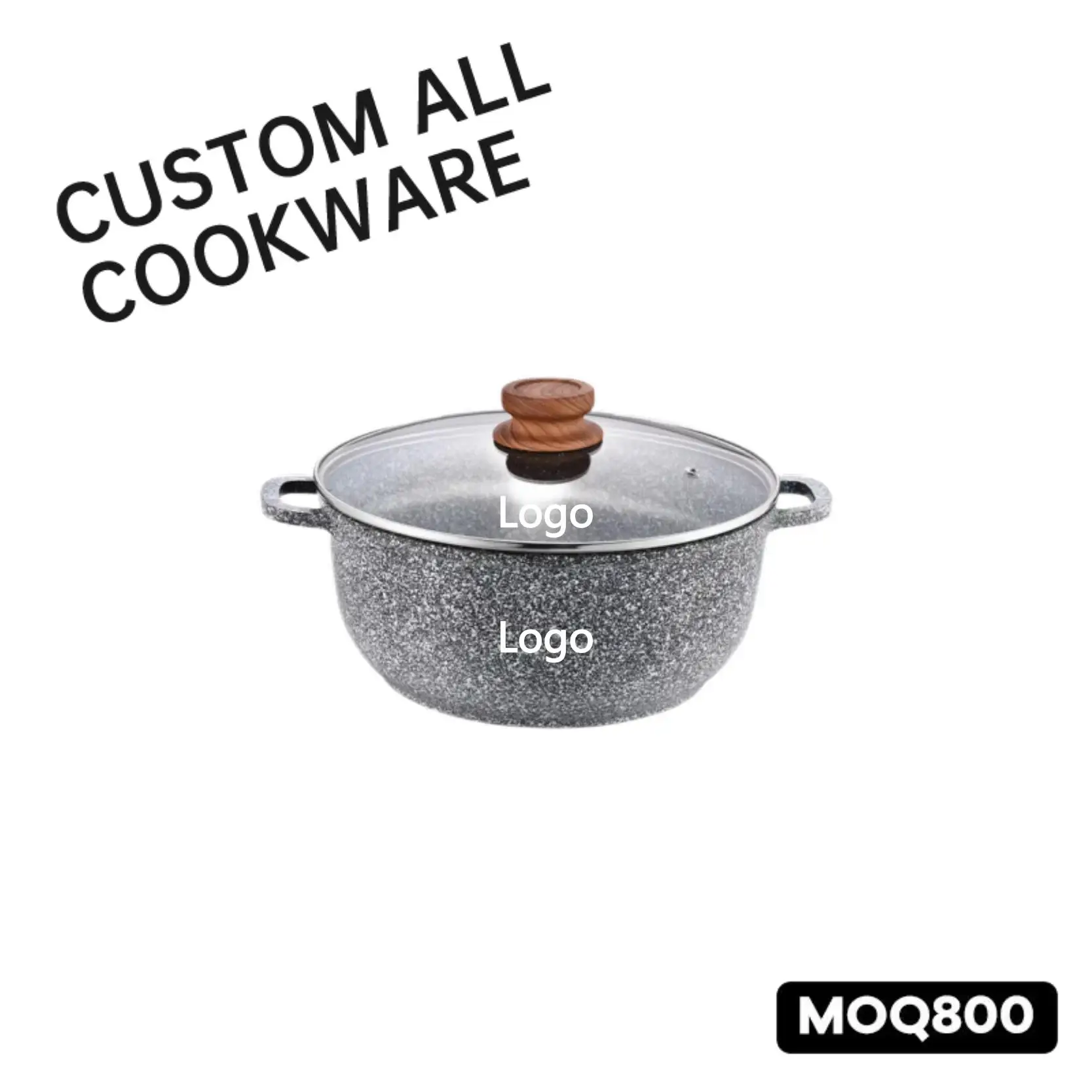 10pcs Black Cookware Sets Ceramic Casserole Of Pots Non Stick Pans