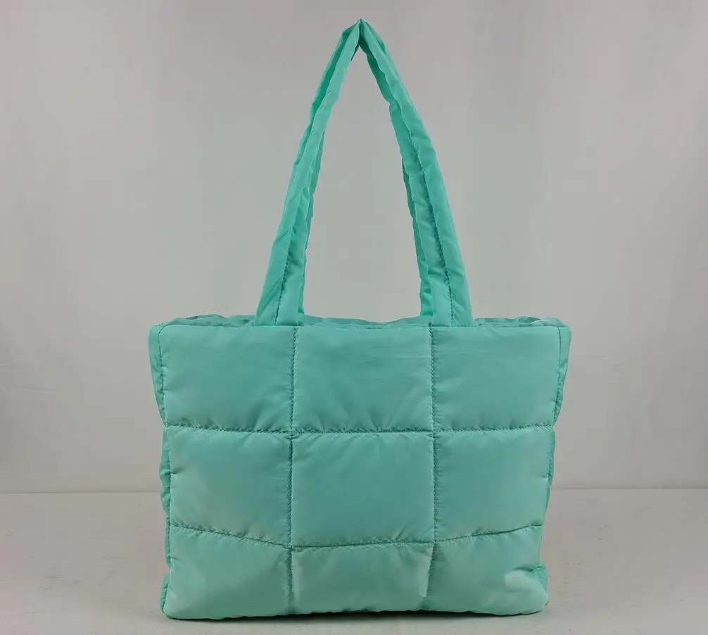 Puffer Bag Quilted Crossbody Bags for Women Puffy Purse Nylon Shoulder Handbag with Adjustable Strap