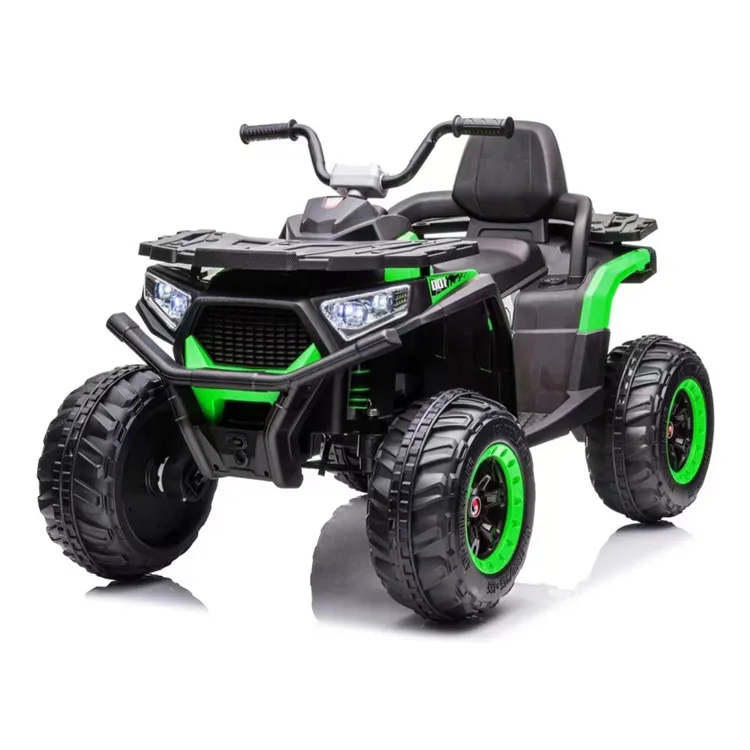 Costway 12V для дeтeй 4 до квадроциклов ATV Quad машинка катаний со светодиодными огнями Музыкальный USB военно-морской флот