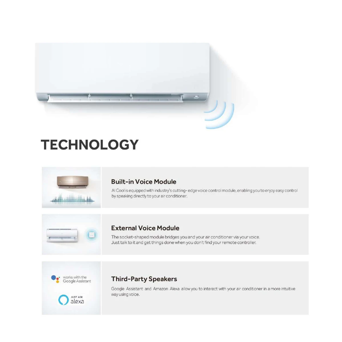 Hot Selling 18000 BTU Wi-Fi Connected Household Smart Mini Split Air Conditioner