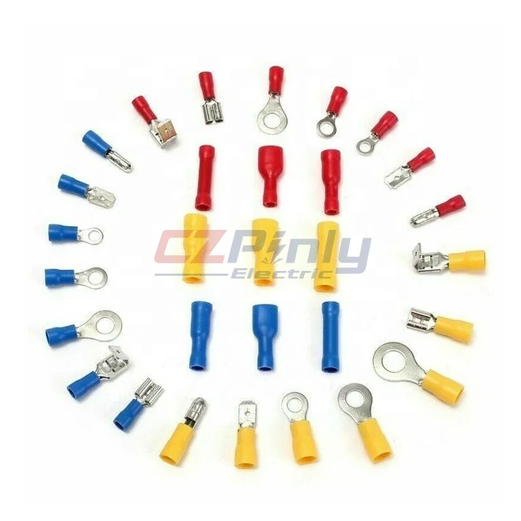 Solder Sleeve Insulated Copper Wire Fork Spade Connectors Furcated Lock  Terminal