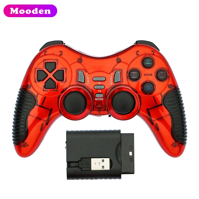 6 in 1 USB OTG Type-C Converter Joystick Gamepad 2.4G Wireless Controller for PS2/PS3/Android/TV box