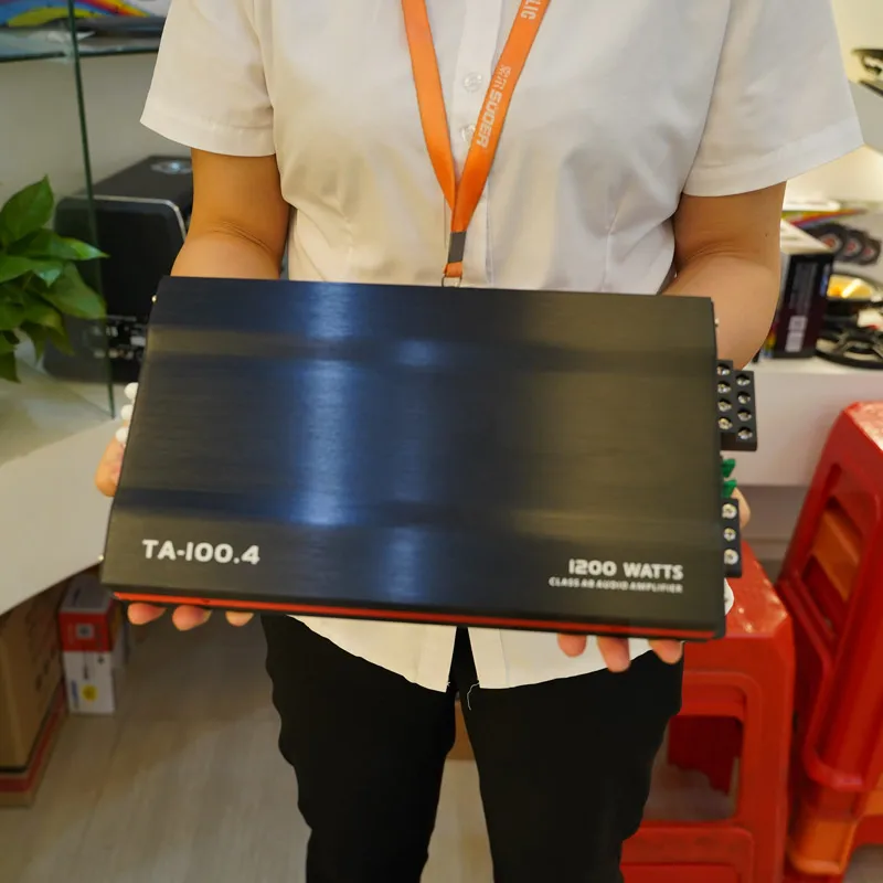 Suoer TA-100.4 car amplifier full frequency car sound system audio amplifier 4*100 watts 4 channel amplifier