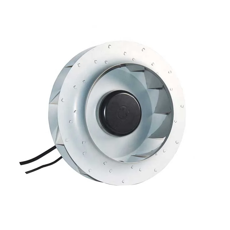 225mm EC motor fan High pressure 90W high cfm EC backward curved centrifugal impeller radial blower fan