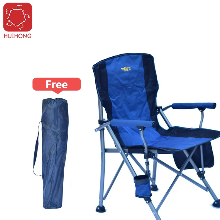 Huihong OEM sillas portatiles 58*58*95cm beach picnic outing portable metal frame folding camping chair