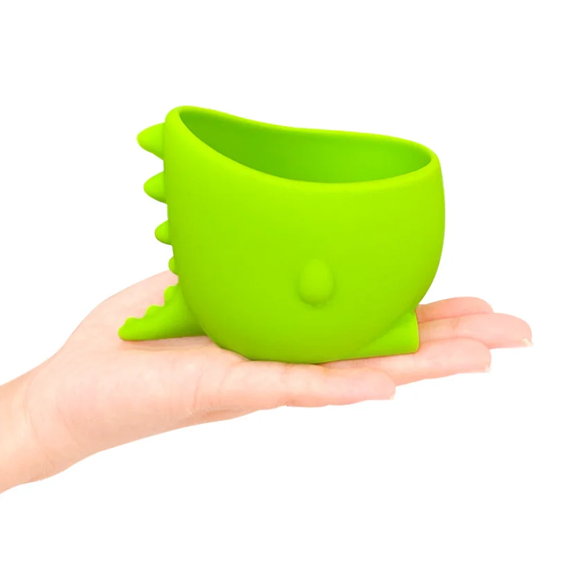 YDS Wholesale Silicone Indoor Flower Plant Pots Mini Dinosaur Design Flower Pot for Office Decorative Container Pots