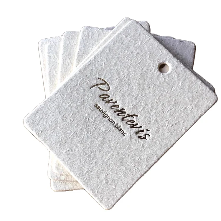 Custom Printed Own Logo Hangtags Label Paper Hangtag Tabs For Clothing