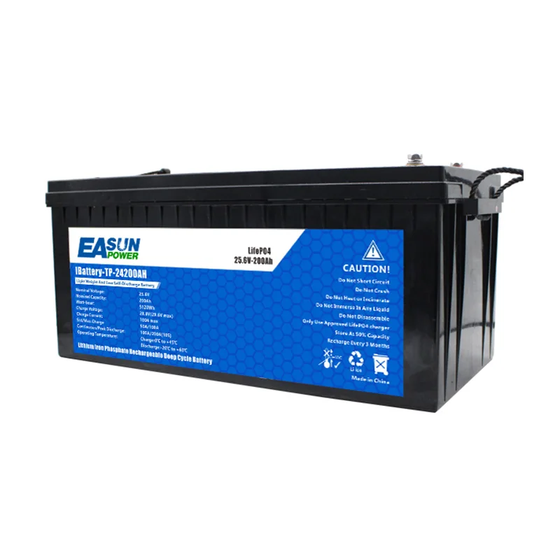 Литиевая батарея Easun LifePO4 12v 24v 50Ah 100Ah 200Ah литий-ионная свинцово-кислотная гелевая 12 8 V 25 6 51 2 v LiFePO4 батареи