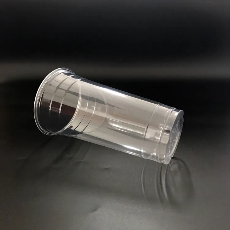 disposable 24oz RPET plastics cold beverage smoothie cups