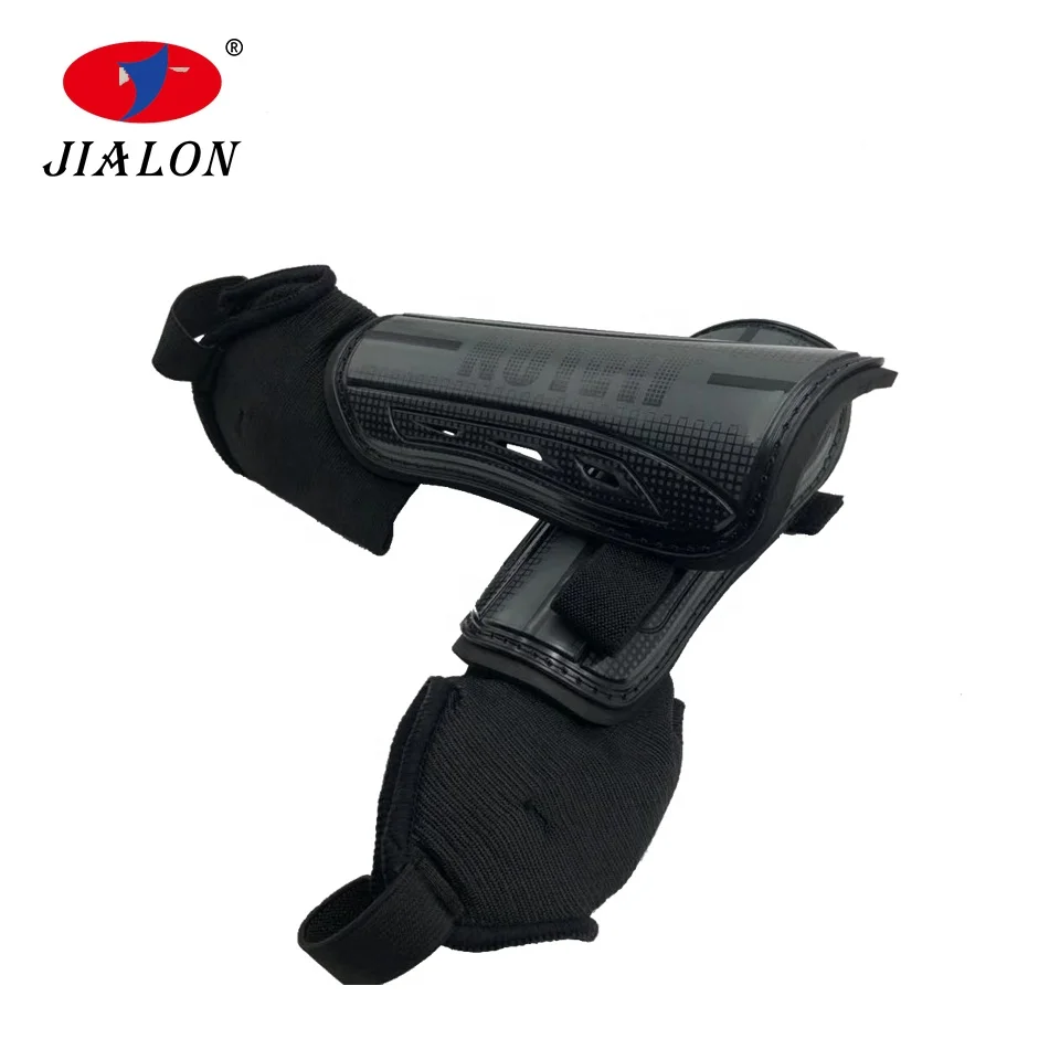 High Quality Custom Elastic Straps Soccer Football Shin Guards With Ankle Sock