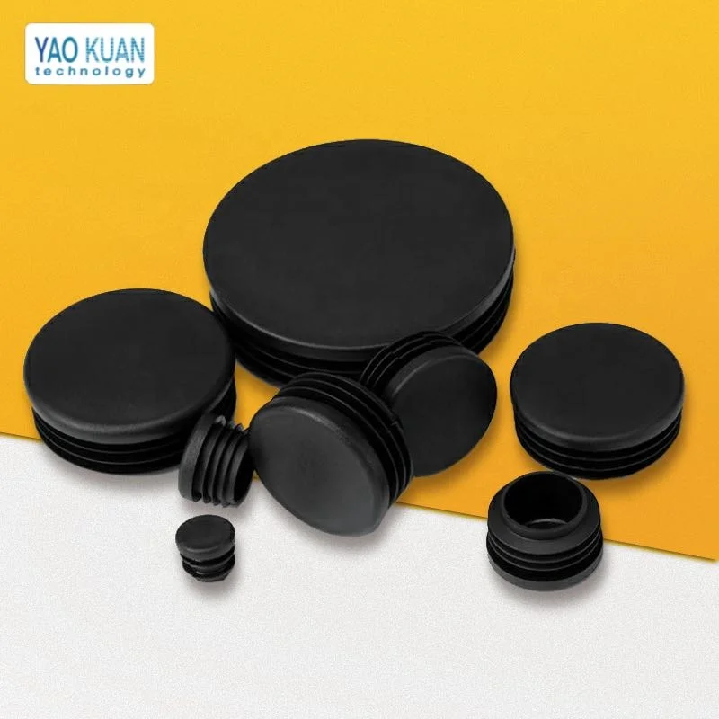 Quality assurance stainless steel pipe / table and chair leg plastic pipe plug can be customized in any size