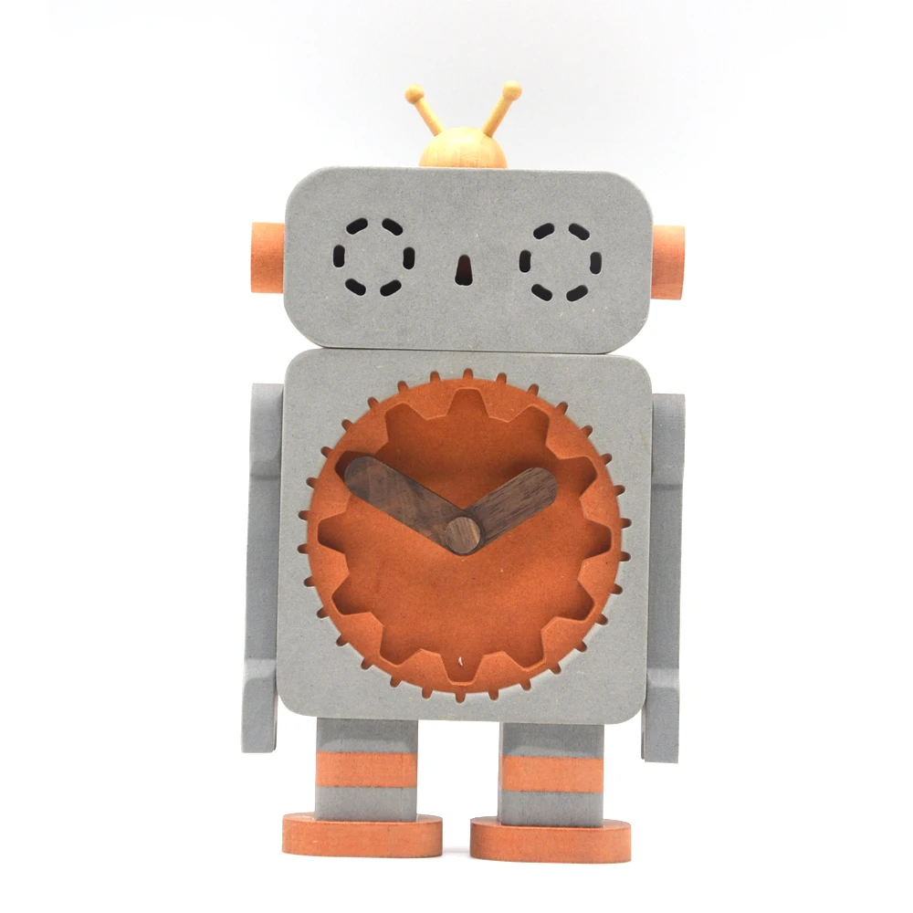 Hot Selling Robot Design Cartoon Mechanism Alarm Clock Wholesale