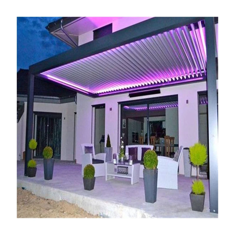 Slant Roof Winter Garden Supplier Prefabricated Pergola Greenhouse Aluminum Prefab Sunroom designs aluminium pergola systems