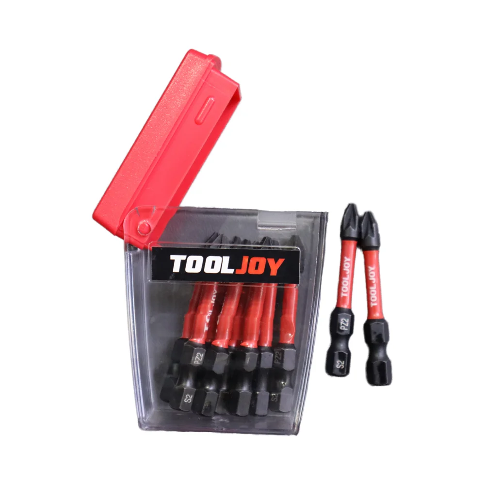 TOOLJOY OEM ODM Manufacturer 50mm 25mm PZ2 PH2 S2 Screw Driver Impact Bit Screwdriver Set