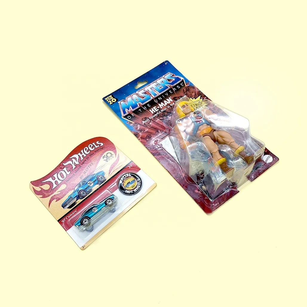 kids toy custom Hanging Box Packaging with Insert Blister plastics for toy Blister Clamshell packaging paper