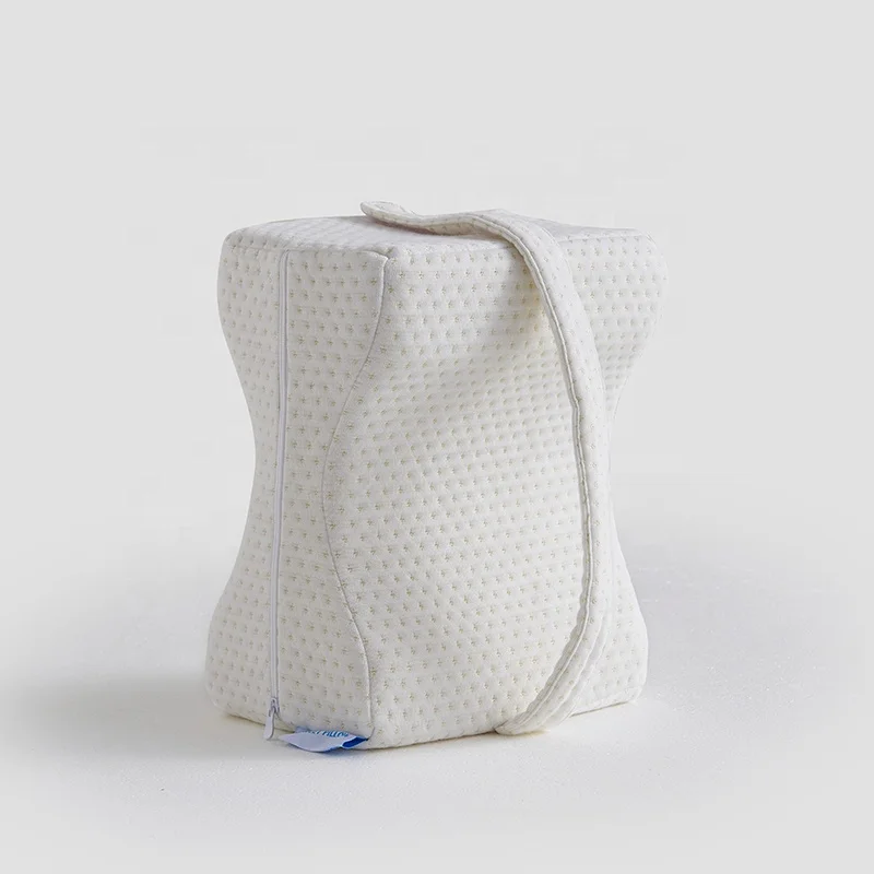 Memory foam posture tapered orthopaedic leg knee pillow for sleeping