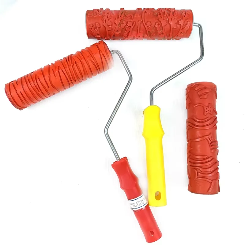Factory Customized Design Paint Roller Hard and Soft Rubber Roller Pattern Paint Wall Decoration Roller
