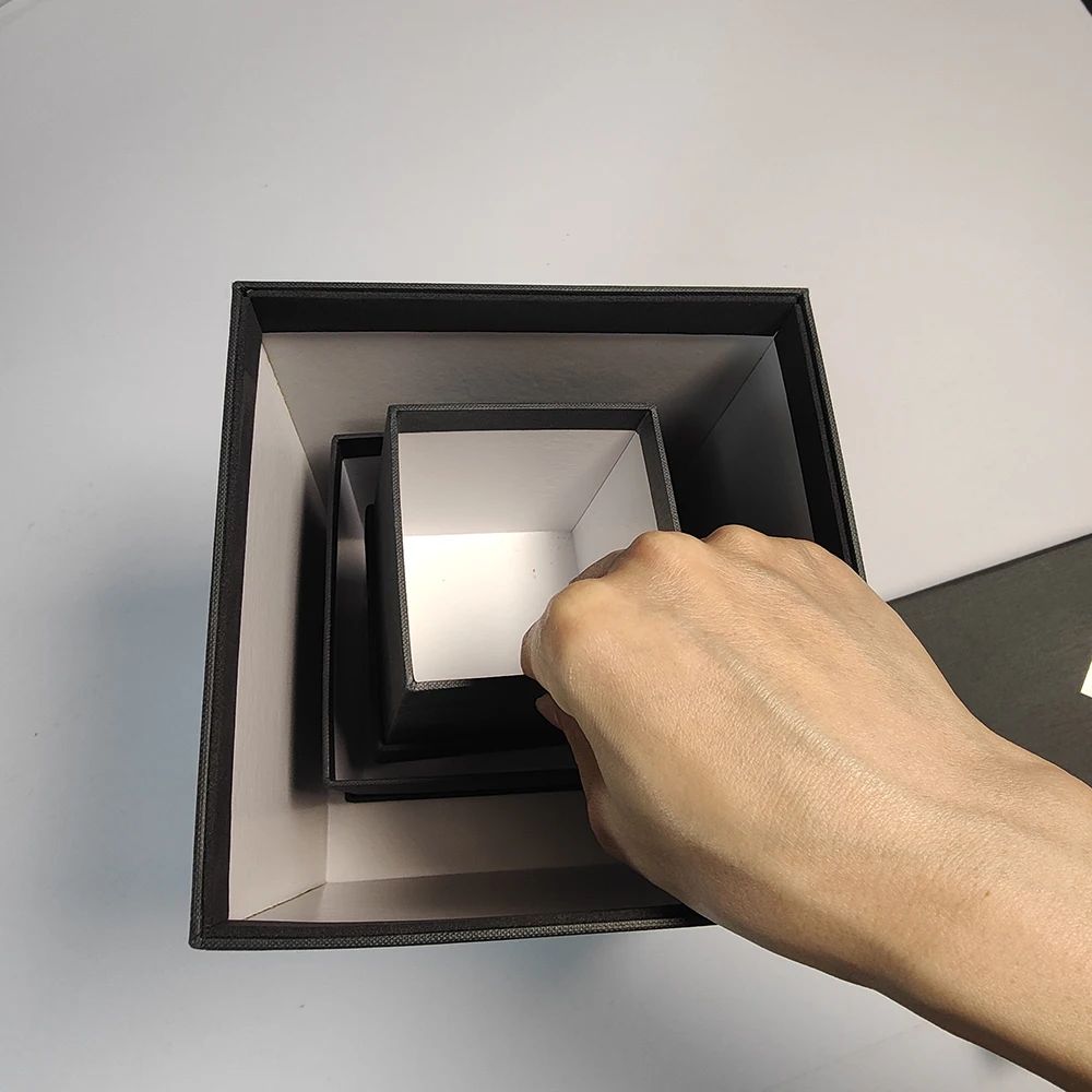 Black Logo Empty Packing Cardboard Soap Luxury Square Paper Gift Packaging Wholesale Box For Flower