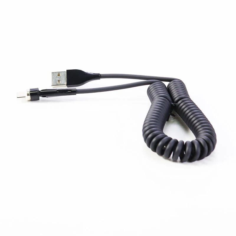 
Magnetic USB Charging Cable 20w USB C Power Cords Electrical USB Data Cable Speed Custom Magnetic Coil Cable 