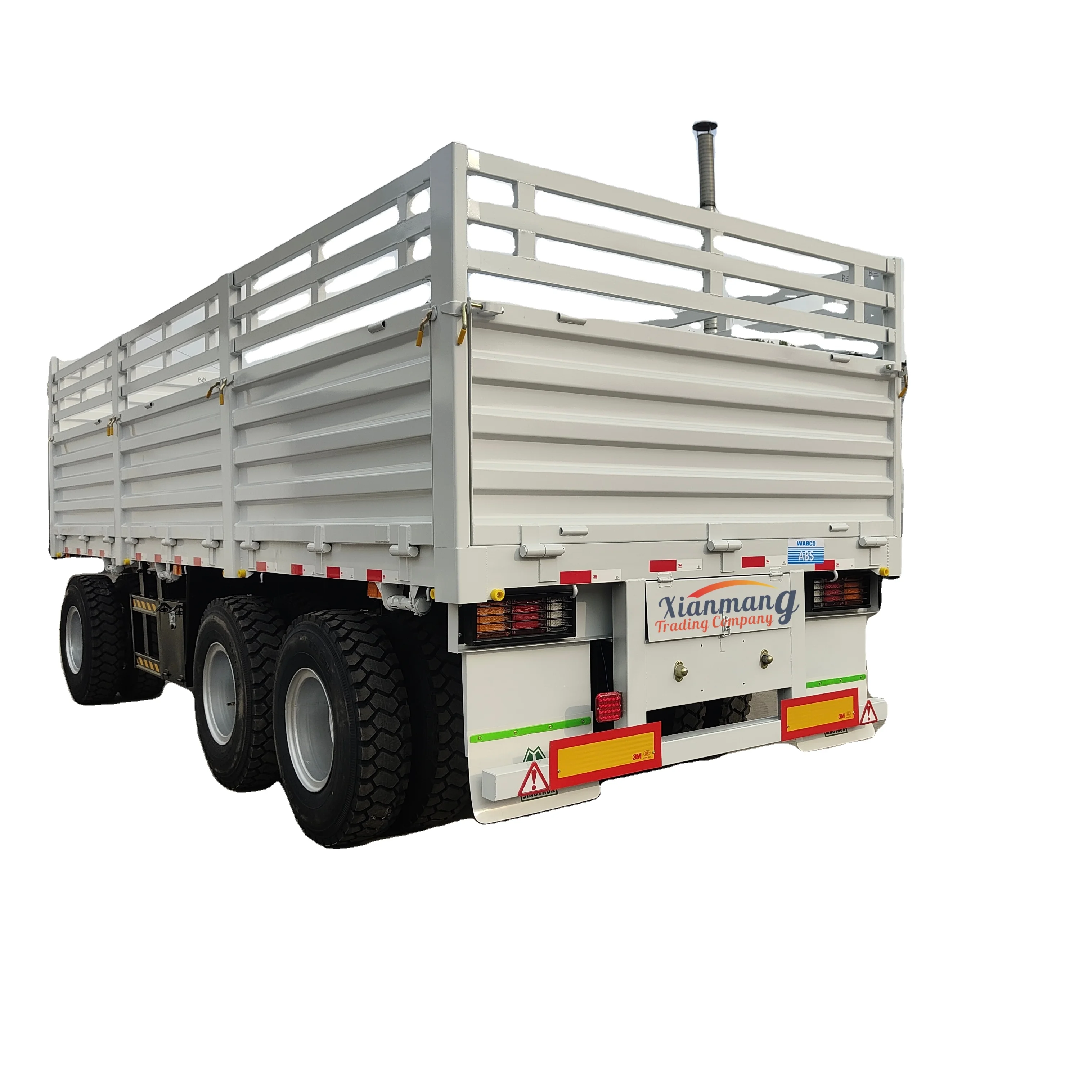 Factory direct sales can be customized Sinotruk HOWO 6X4 371HP 400HP 35t  Used cargo truck and band New 3 axles draw bar trailer